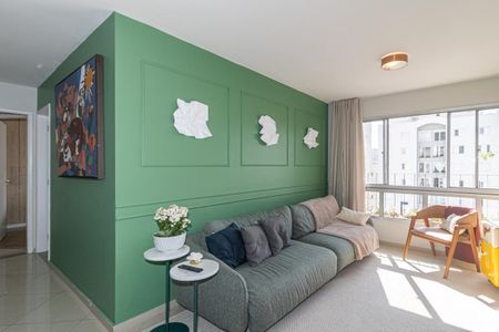 Sala de apartamento para alugar com 2 quartos, 65m² em Indianópolis, São Paulo