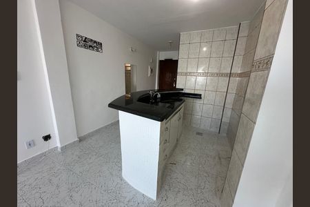 Cozinha de apartamento para alugar com 1 quarto, 30m² em Morro dos Barbosas, São Vicente