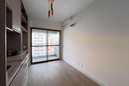 Sala e cozinha de apartamento para alugar com 1 quarto, 35m² em Vila Mariana, São Paulo