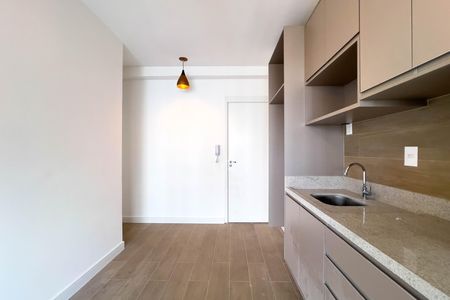Sala e cozinha de apartamento para alugar com 1 quarto, 35m² em Vila Mariana, São Paulo