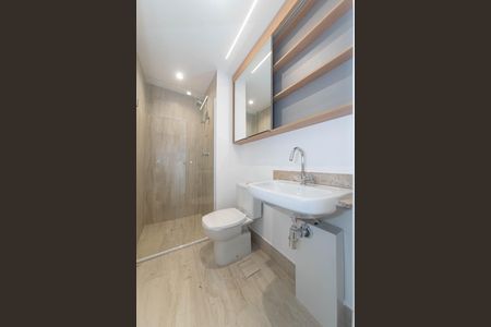 Studio para alugar com 20m², 1 quarto e sem vaga Studio para alugar com 20m², 1 quarto e sem vagaBanheiro