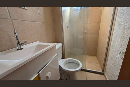 Banheiro social de apartamento para alugar com 2 quartos, 44m² em Jequitibá, Vespasiano