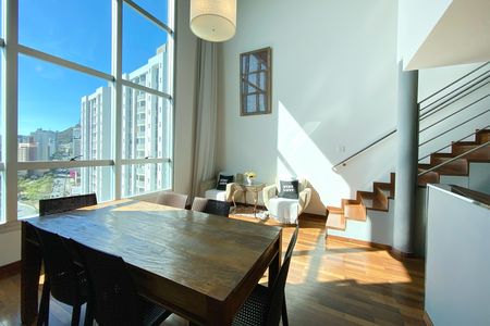 Sala de apartamento à venda com 1 quarto, 80m² em Belvedere, Belo Horizonte