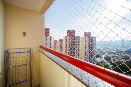Varanda da sala de apartamento à venda com 2 quartos, 55m² em Jardim do Estádio, Santo André
