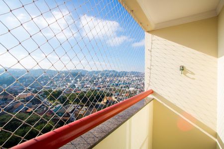 Varanda da sala de apartamento à venda com 2 quartos, 55m² em Jardim do Estádio, Santo André
