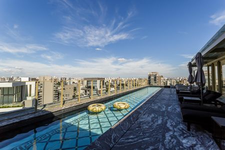 Área comum - Piscina de kitnet/studio à venda com 1 quarto, 28m² em Indianópolis, São Paulo