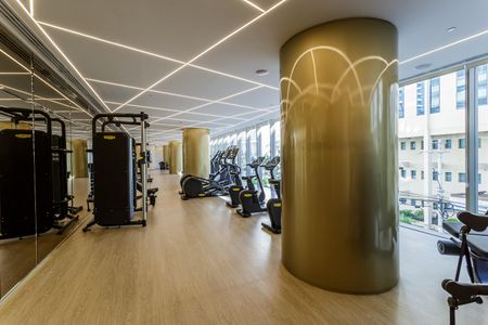 Área comum - Academia de kitnet/studio à venda com 1 quarto, 28m² em Indianópolis, São Paulo
