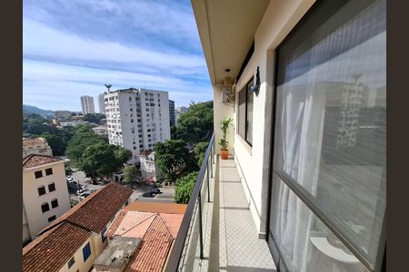 Varanda de apartamento à venda com 2 quartos, 67m² em Cosme Velho, Rio de Janeiro
