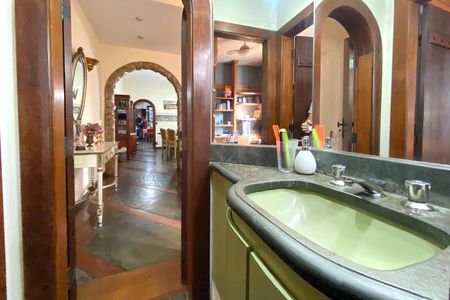 Lavabo da Sala de casa à venda com 5 quartos, 520m² em São Pedro, Belo Horizonte