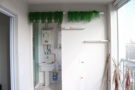 Varanda da Sala de apartamento para alugar com 2 quartos, 59m² em Vila Anastácio, São Paulo