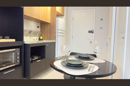 Cozinha de apartamento para alugar com 1 quarto, 38m² em Pinheiros, São Paulo