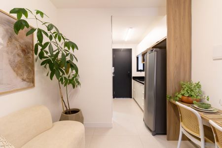 Sala de apartamento para alugar com 1 quarto, 25m² em Jardim Bonfiglioli, São Paulo