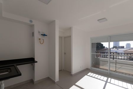 Sala / Cozinha  de kitnet/studio para alugar com 1 quarto, 27m² em Vila Mazzei, São Paulo