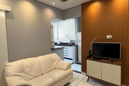 Sala de apartamento para alugar com 1 quarto, 34m² em Boqueirão, Santos