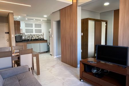 Sala de apartamento para alugar com 1 quarto, 50m² em Gonzaga, Santos