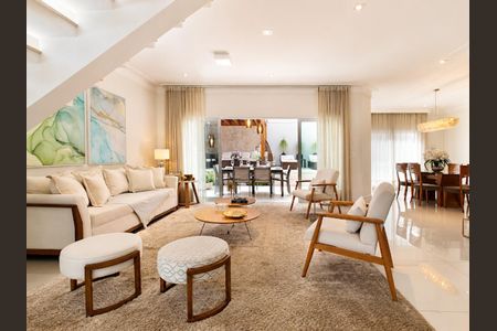 Sala  de casa de condomínio para alugar com 4 quartos, 324m² em Residencial Quatro (Alphaville), Santana de Parnaíba