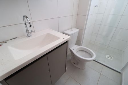 Banheiro Social de apartamento para alugar com 2 quartos, 55m² em Shopping Park, Uberlândia
