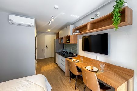 Studio para alugar com 27m², 1 quarto e sem vaga