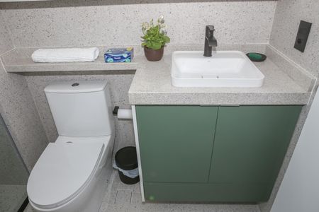 Apartamento para alugar com 25m², 1 quarto e sem vagaBanheiro da Suíte