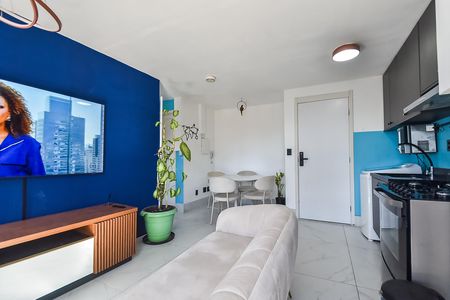 Sala/cozinha de apartamento para alugar com 1 quarto, 65m² em Ipiranga, São Paulo