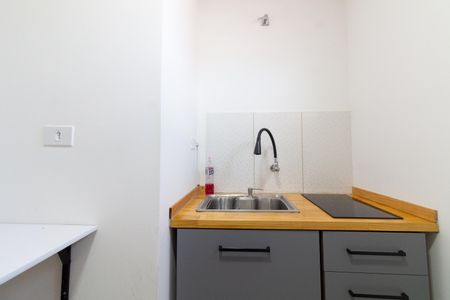 Cozinha de apartamento para alugar com 1 quarto, 23m² em Vila Lageado, São Paulo