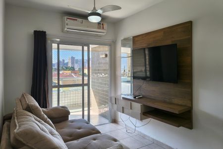Sala  de apartamento para alugar com 2 quartos, 80m² em Canto do Forte, Praia Grande