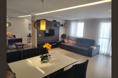 Sala de apartamento à venda com 3 quartos, 93m² em Vila Bastos, Santo André