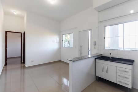 Sala - Cozinha de apartamento para alugar com 1 quarto, 33m² em Parque Paineiras, São Paulo