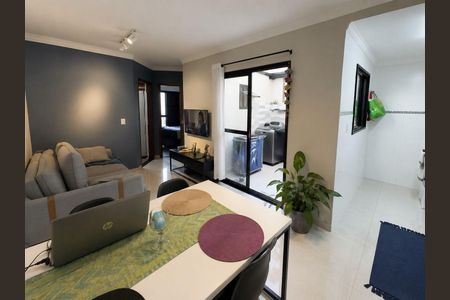 Sala de apartamento à venda com 2 quartos, 50m² em Campestre, Santo André