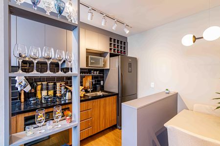 Cozinha de apartamento para alugar com 2 quartos, 42m² em Barra Funda, São Paulo