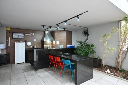 Studio para alugar com 35m², 1 quarto e 1 vagaChurrasqueira