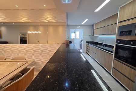 Cozinha de apartamento para alugar com 3 quartos, 120m² em Canto do Forte, Praia Grande