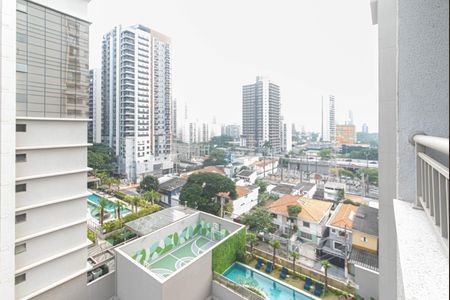 Varanda - Vista de apartamento para alugar com 1 quarto, 34m² em Campo Belo, São Paulo