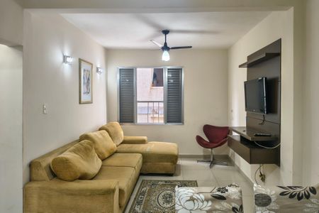 Sala de apartamento para alugar com 1 quarto, 56m² em Cidade Ocian, Praia Grande
