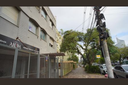 Apartamento para alugar com 40m², 1 quarto e sem vagaPlaca e fachada 