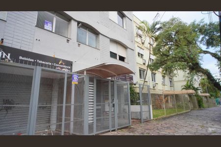 Apartamento para alugar com 40m², 1 quarto e sem vagaFachada e placa 