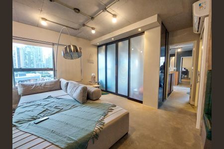 Sala de apartamento para alugar com 1 quarto, 72m² em Jardim das Acacias, São Paulo