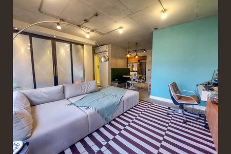 Sala de apartamento para alugar com 1 quarto, 72m² em Jardim das Acacias, São Paulo