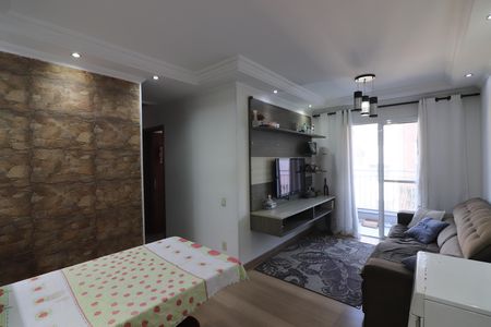 Sala  de apartamento à venda com 3 quartos, 70m² em Jardim Santo André, Santo André