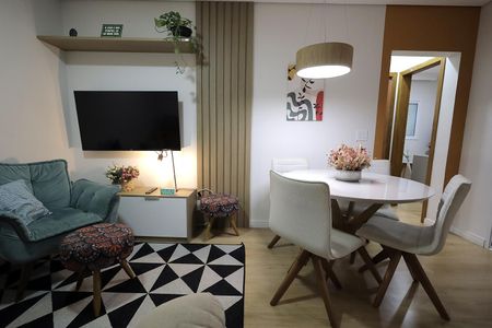 Sala de apartamento à venda com 2 quartos, 48m² em Vila Tibiriçá, Santo André
