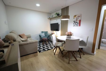 Sala de apartamento à venda com 2 quartos, 48m² em Vila Tibiriçá, Santo André