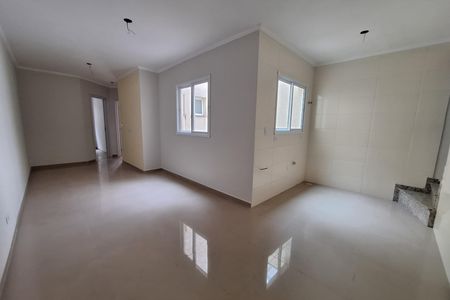 Sala/Cozinha de apartamento à venda com 2 quartos, 91m² em Vila Tibiriçá, Santo André