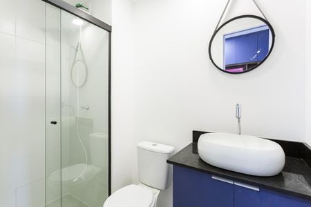 Studio para alugar com 24m², 1 quarto e sem vaga Studio para alugar com 24m², 1 quarto e sem vagaBanheiro