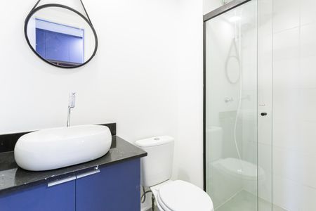 Studio para alugar com 25m², 1 quarto e sem vaga Studio para alugar com 25m², 1 quarto e sem vagaBanheiro