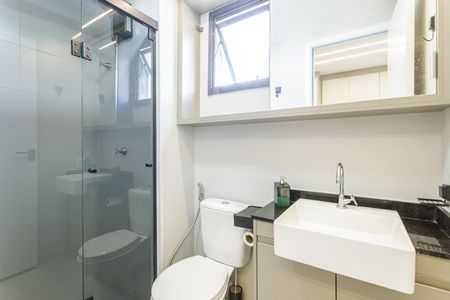 Studio para alugar com 25m², 1 quarto e sem vaga Studio para alugar com 25m², 1 quarto e sem vagaBanheiro