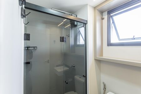 Studio para alugar com 25m², 1 quarto e sem vaga Studio para alugar com 25m², 1 quarto e sem vagaBanheiro