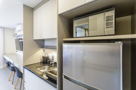 Studio para alugar com 25m², 1 quarto e sem vaga Studio para alugar com 25m², 1 quarto e sem vagaCozinha