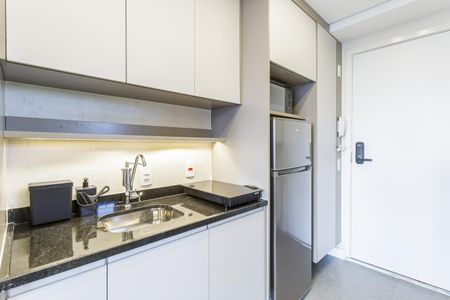 Studio para alugar com 25m², 1 quarto e sem vaga Studio para alugar com 25m², 1 quarto e sem vagaCozinha