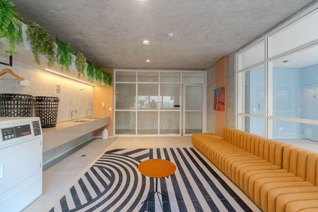 Studio para alugar com 24m², 1 quarto e sem vaga Studio para alugar com 24m², 1 quarto e sem vagaLavanderia