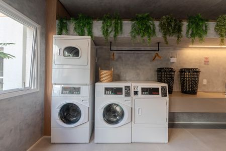Studio para alugar com 24m², 1 quarto e sem vaga Studio para alugar com 24m², 1 quarto e sem vagaLavanderia
